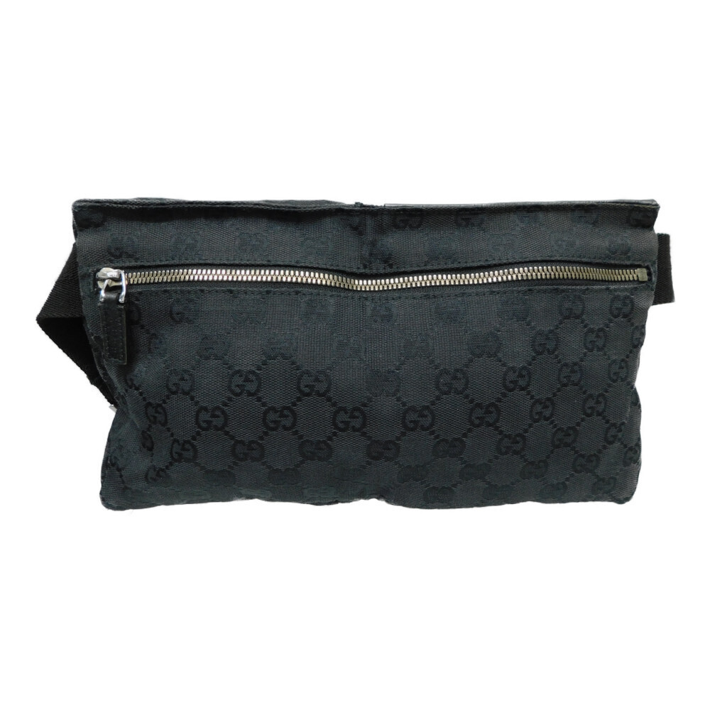 Gucci Body bag Crossbody Black Bum Adjustable Waist Body Belt GG Bag Strap